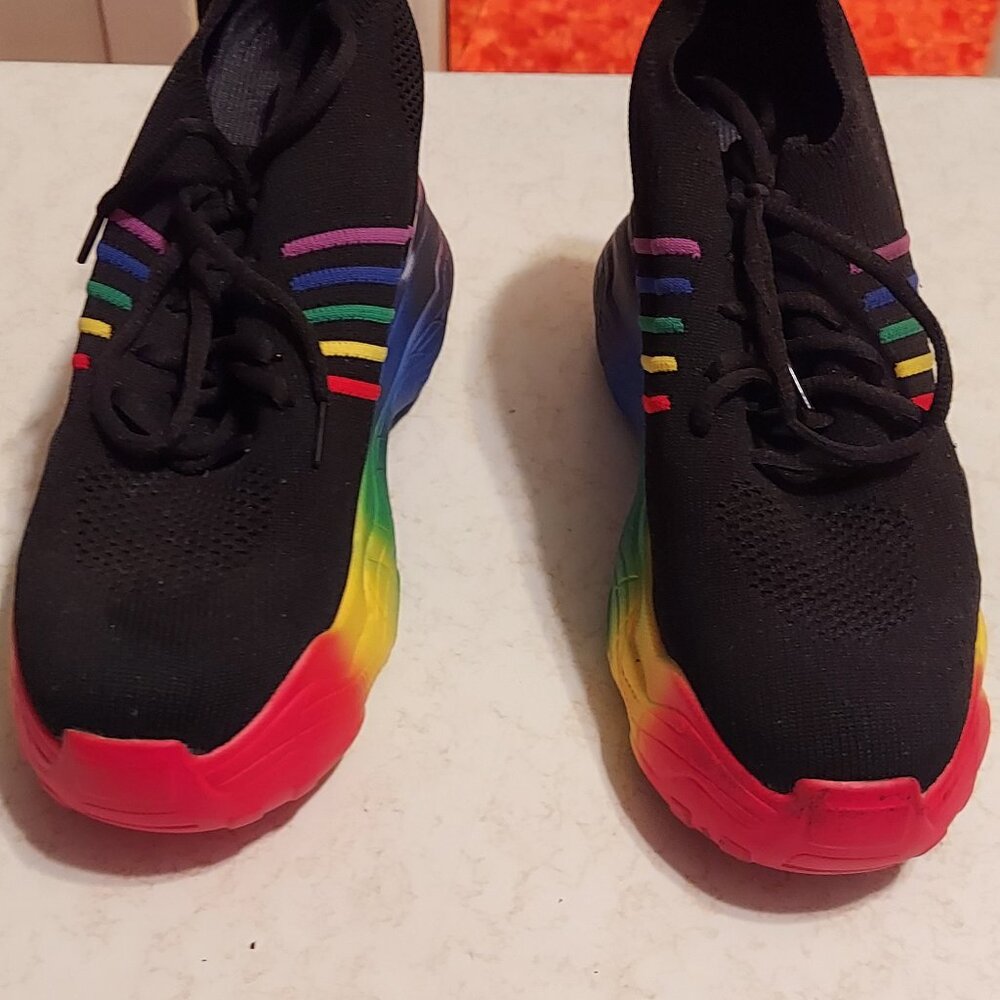 Anthony Wang HONEYDEW-01 Rainbow Chunky Sneakers